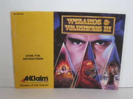 Wizards & Warriors III - Kuros Visions of Power - NES Manual